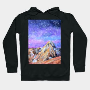 Montana Sky Watercolor Painting Hoodie